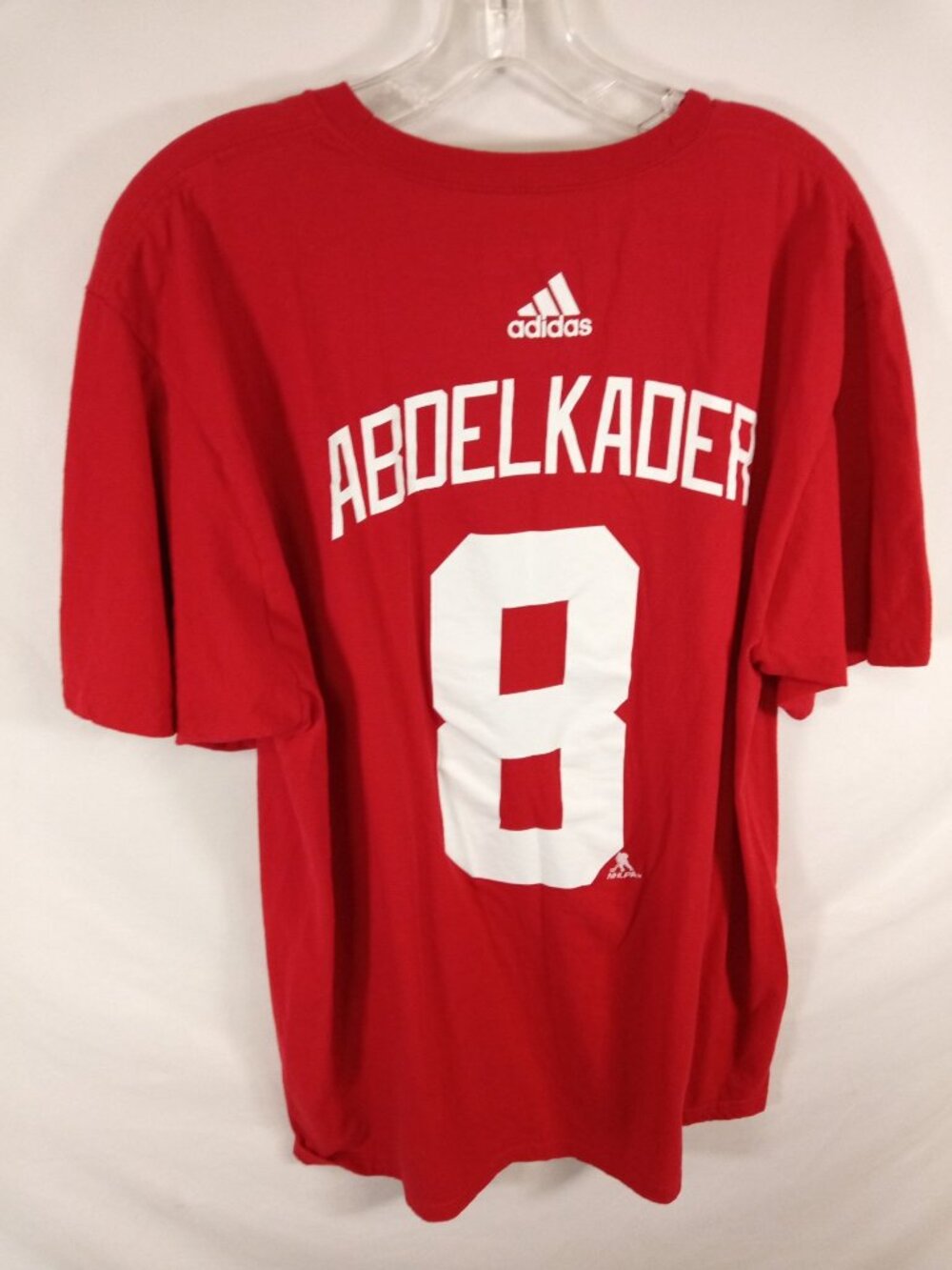 Adidas Men's Red Detroit Red Wings 'Abdelkader' T-Shirt SZ XL - Picture 2 of 3